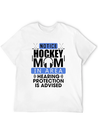 Hockey Mom Graphic Tee - Hearing Protection Advised!