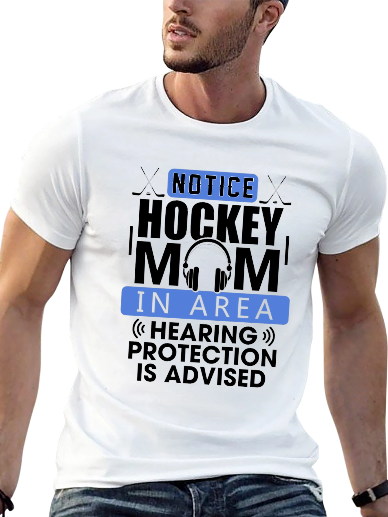 Hockey Mom Graphic Tee - Hearing Protection Advised!