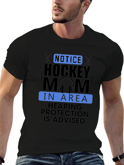 Hockey Mom Graphic Tee - Hearing Protection Advised!