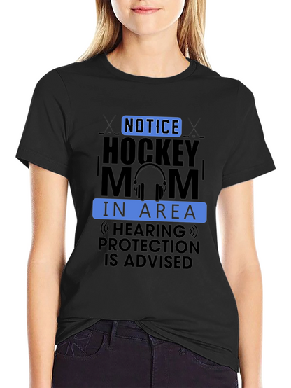 Hockey Mom Graphic Tee - Hearing Protection Advised!