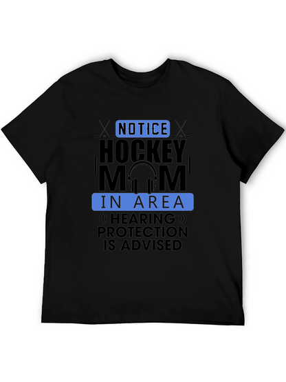 Hockey Mom Graphic Tee - Hearing Protection Advised!
