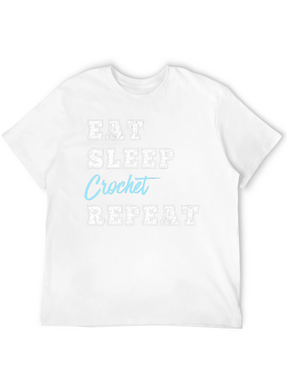 Eat Sleep Crochet Repeat T-Shirt