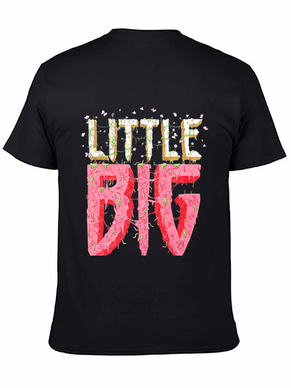 Little Big Graphic Tee - Black Cotton T-Shirt
