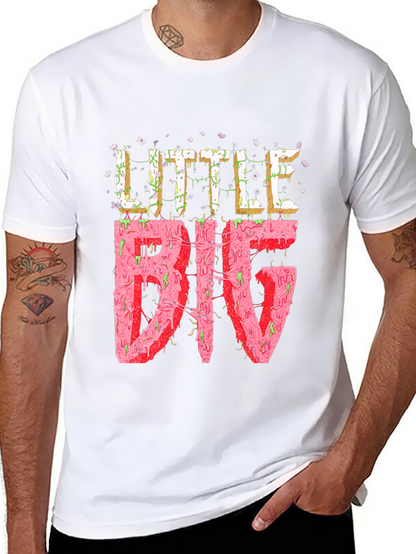 Little Big Graphic Tee - Black Cotton T-Shirt