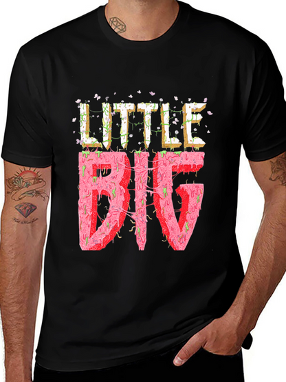 Little Big Graphic Tee - Black Cotton T-Shirt