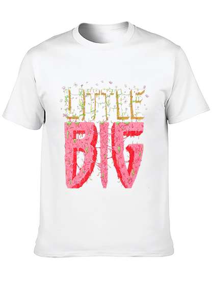 Little Big Graphic Tee - Black Cotton T-Shirt