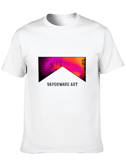 Vaporwave Art Black Tee - Retro Style