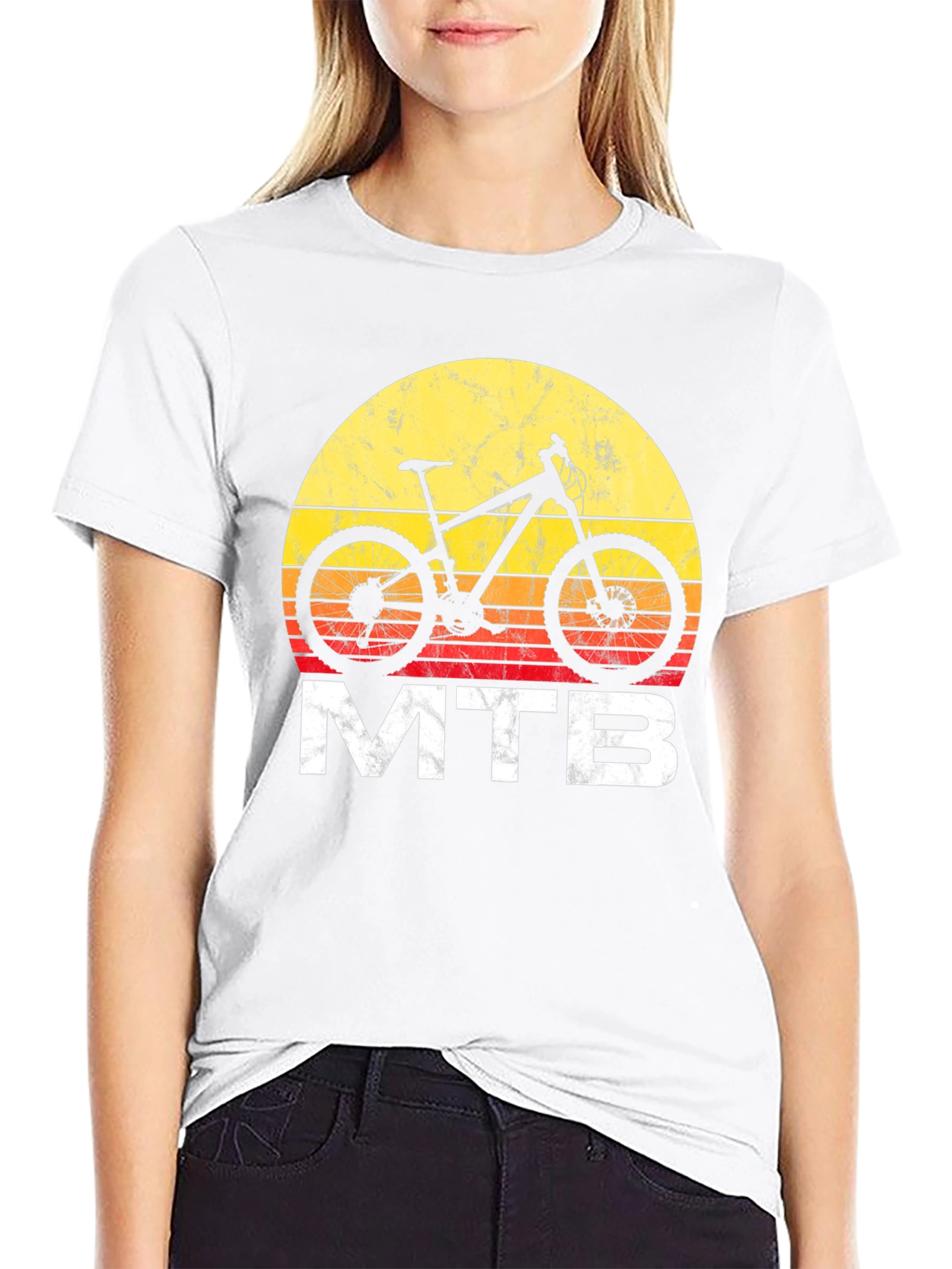 MTB Sunset Graphic T-Shirt - Mountain Bike Tee