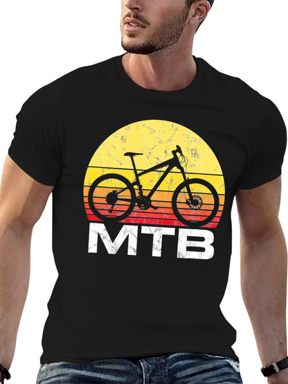 MTB Sunset Graphic T-Shirt - Mountain Bike Tee
