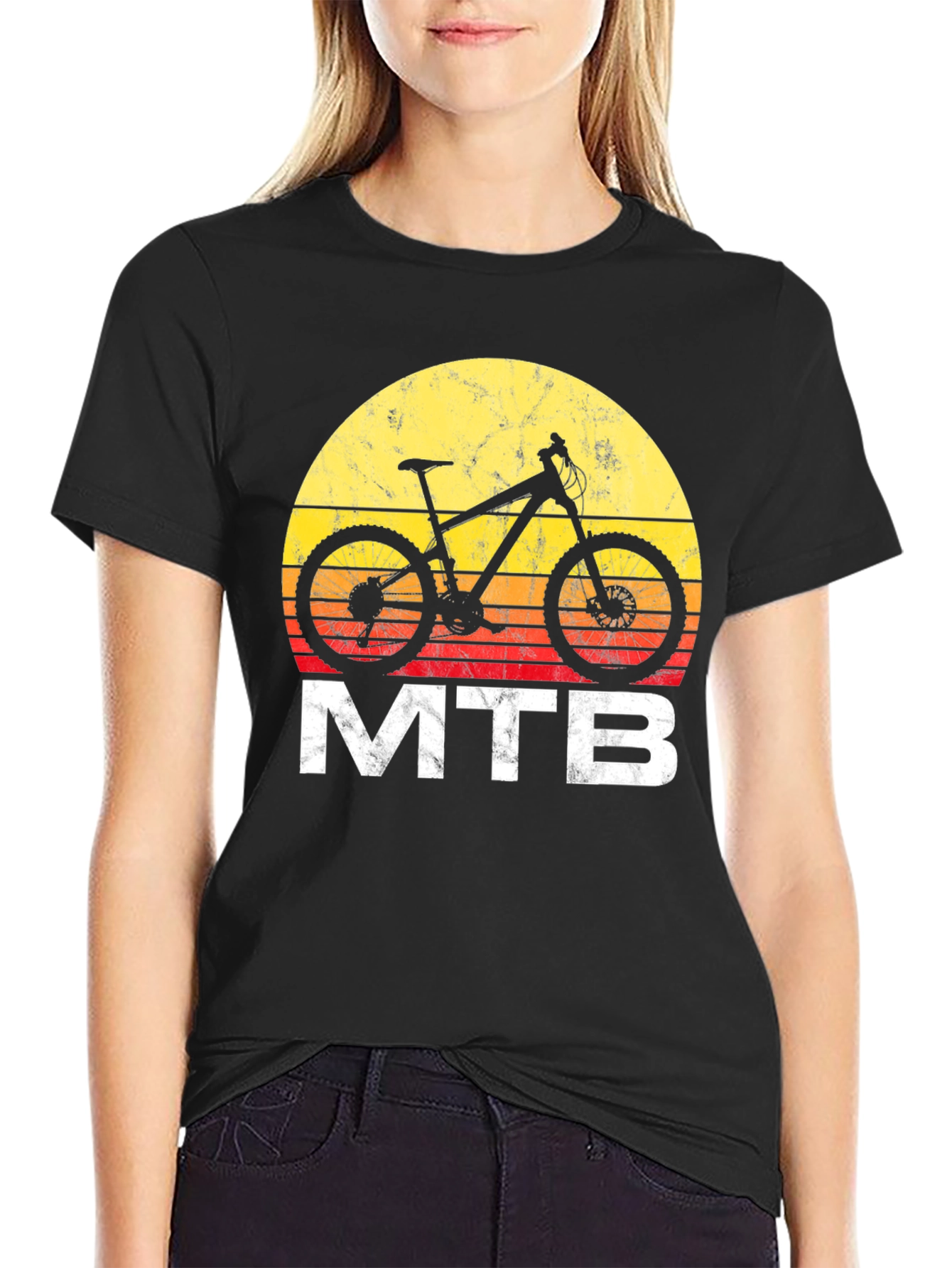MTB Sunset Graphic T-Shirt - Mountain Bike Tee