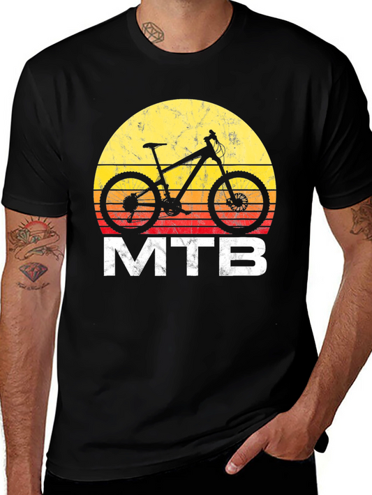 MTB Sunset Graphic T-Shirt - Mountain Bike Tee