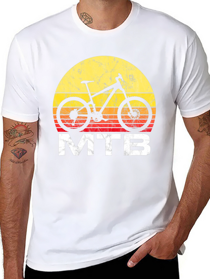 MTB Sunset Graphic T-Shirt - Mountain Bike Tee