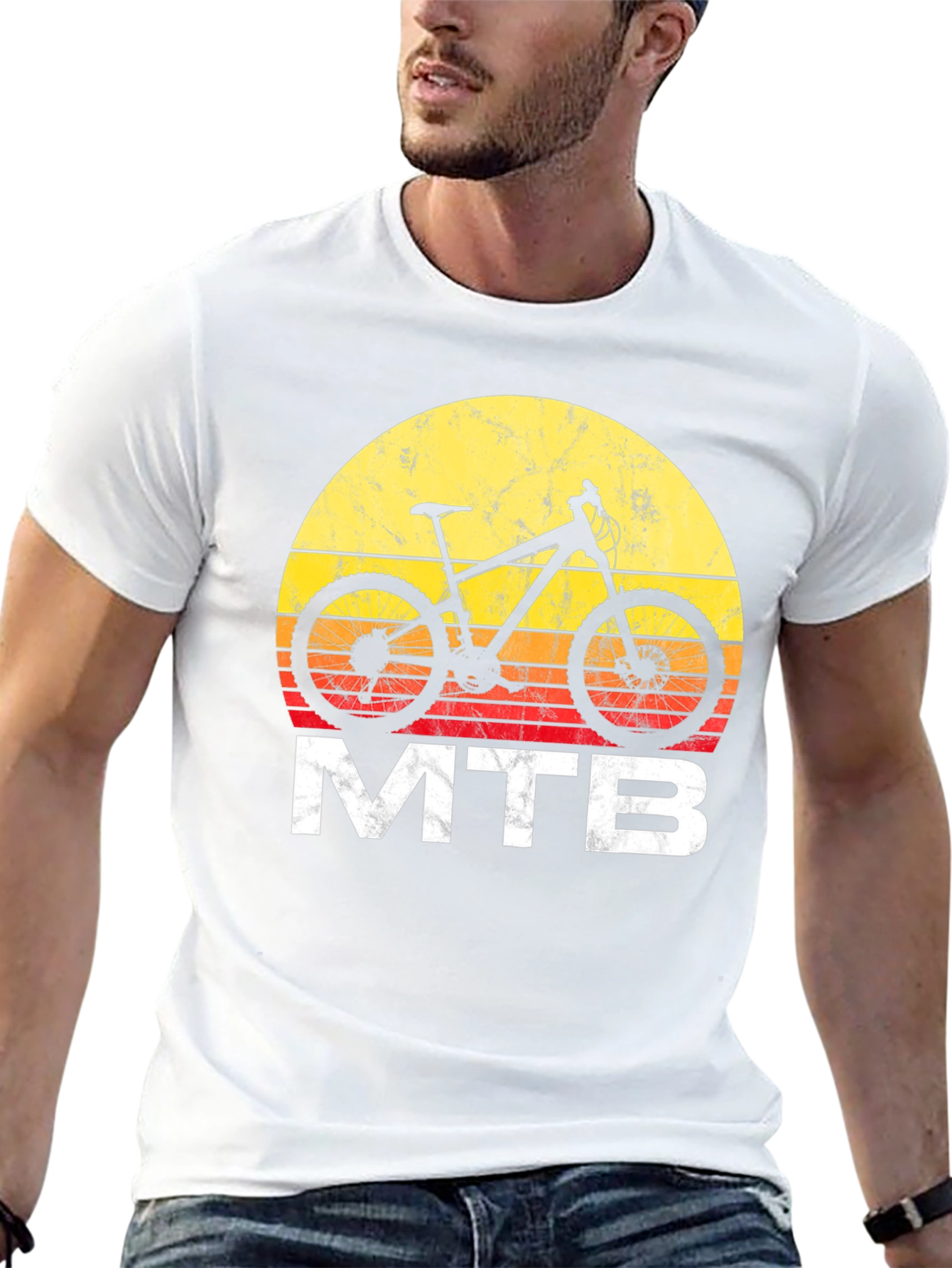 MTB Sunset Graphic T-Shirt - Mountain Bike Tee