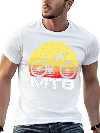 MTB Sunset Graphic T-Shirt - Mountain Bike Tee