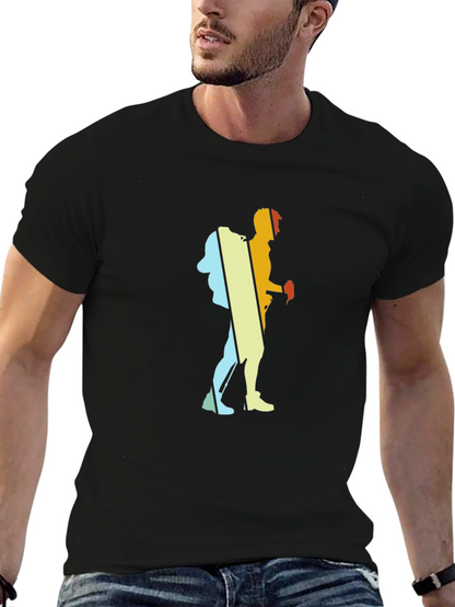 Hiker Silhouette Graphic Tee