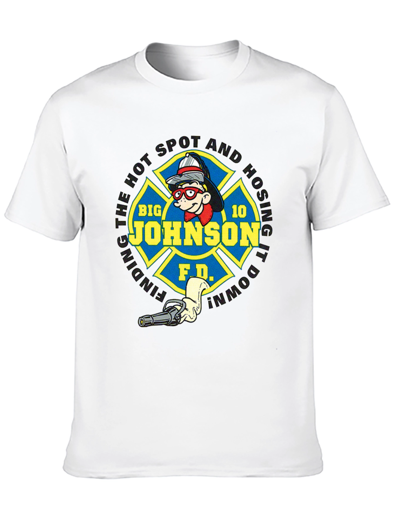 Big Johnson Fire Department Black T-Shirt