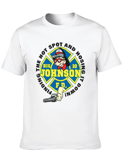 Big Johnson Fire Department Black T-Shirt