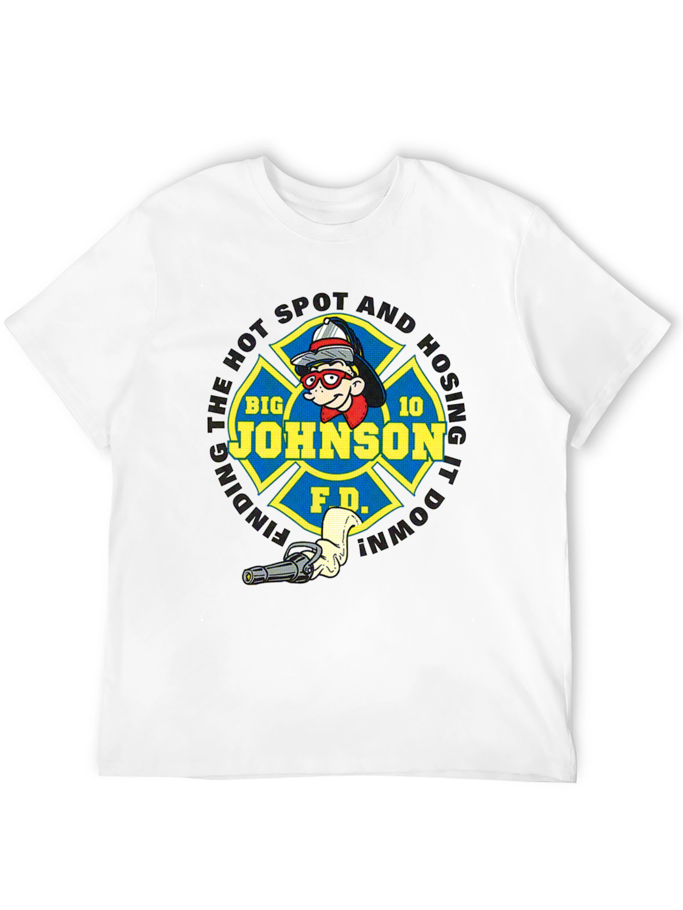 Big Johnson Fire Department Black T-Shirt
