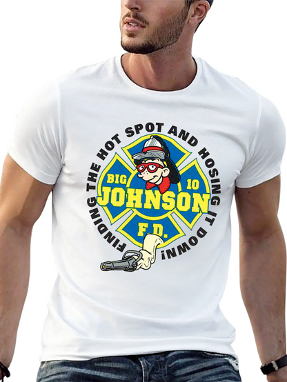 Big Johnson Fire Department Black T-Shirt