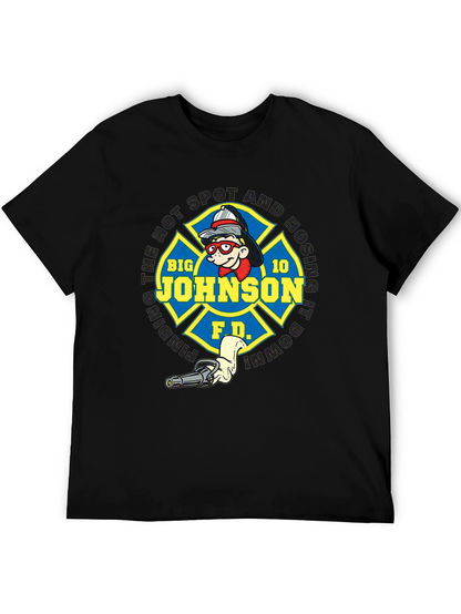 Big Johnson Fire Department Black T-Shirt