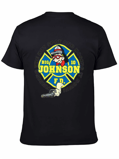 Big Johnson Fire Department Black T-Shirt