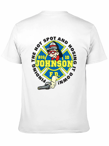 Big Johnson Fire Department Black T-Shirt
