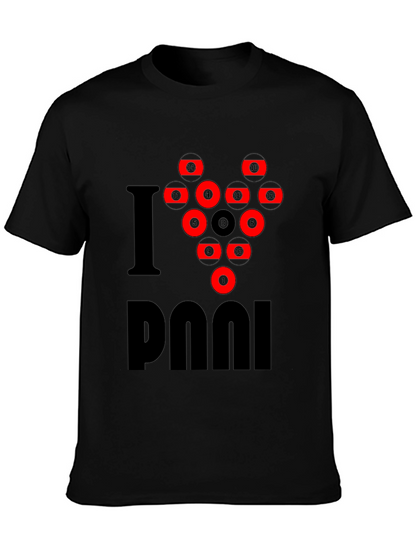 I Love Pool T-Shirt - Billiards Rack Graphic Tee