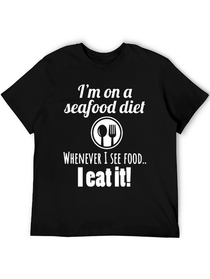 Funny Seafood Diet T-Shirt - I Eat It!