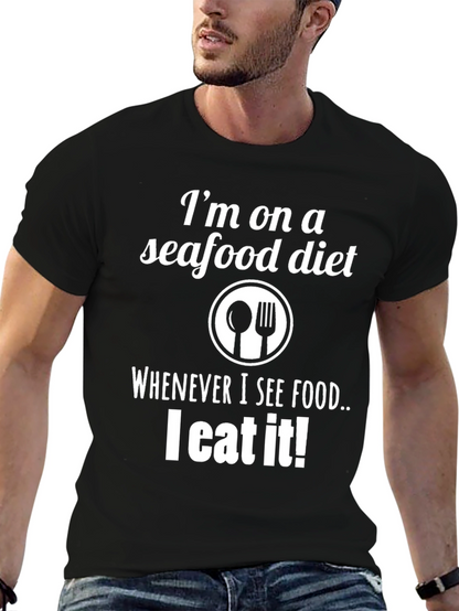 Funny Seafood Diet T-Shirt - I Eat It!