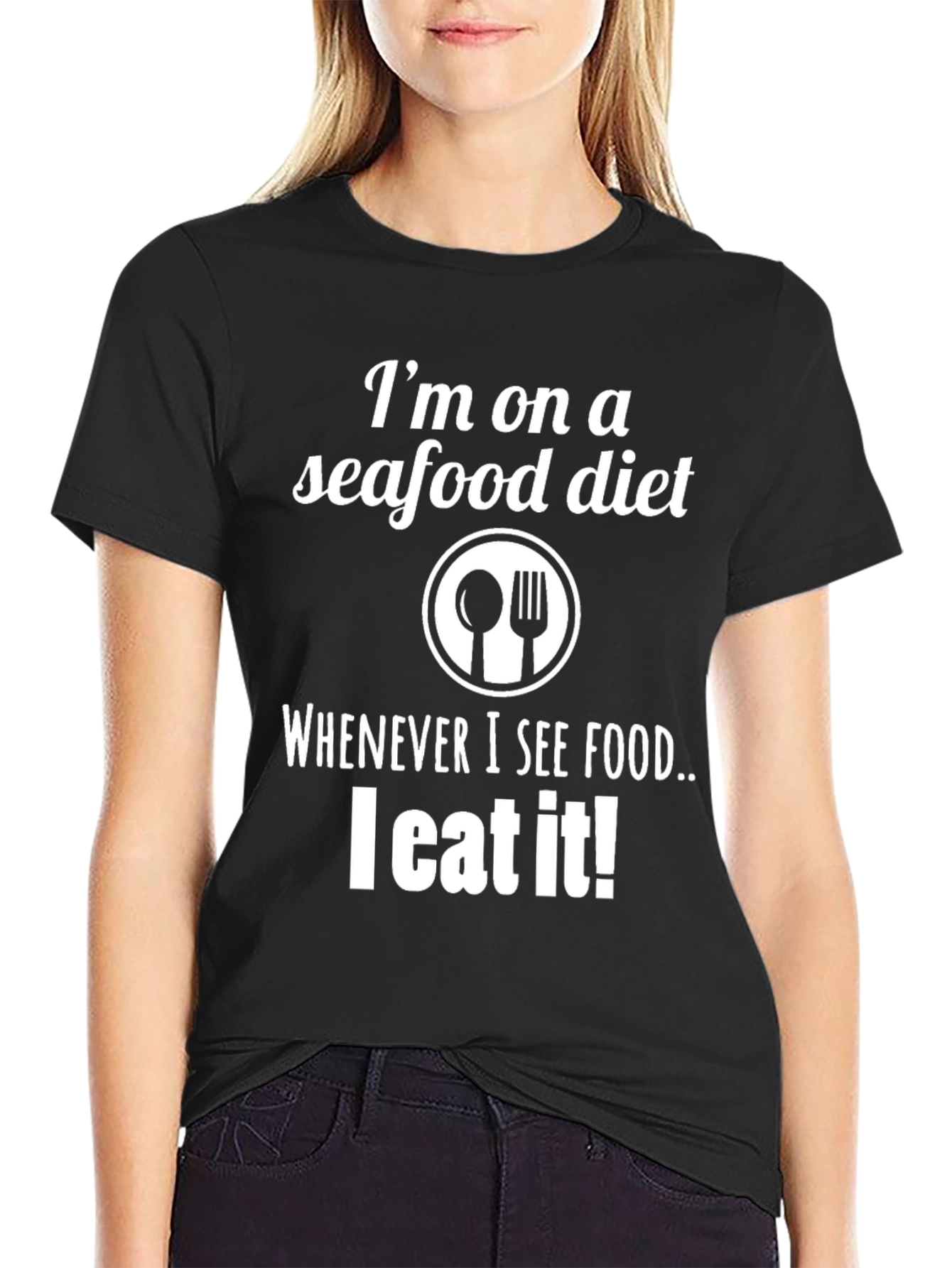 Funny Seafood Diet T-Shirt - I Eat It!