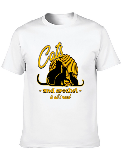 Cats and Crochet T-Shirt - Knit Lover Tee