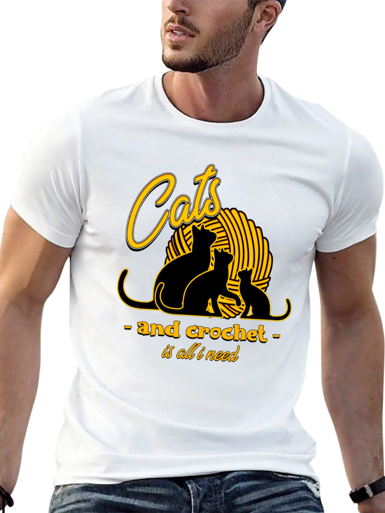 Cats and Crochet T-Shirt - Knit Lover Tee