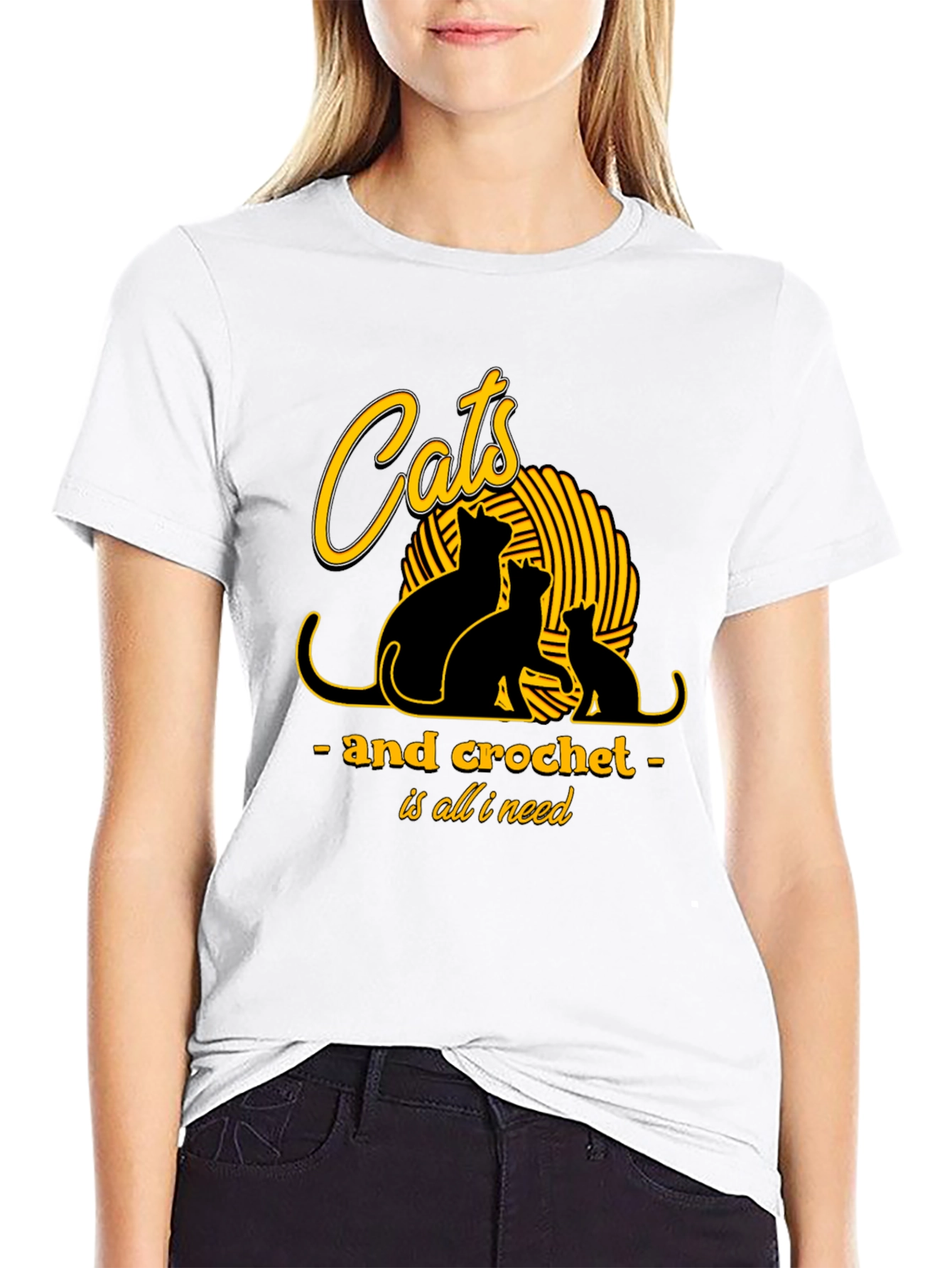 Cats and Crochet T-Shirt - Knit Lover Tee