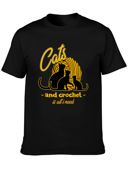Cats and Crochet T-Shirt - Knit Lover Tee