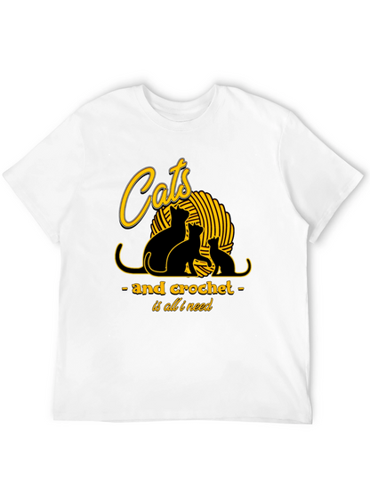 Cats and Crochet T-Shirt - Knit Lover Tee