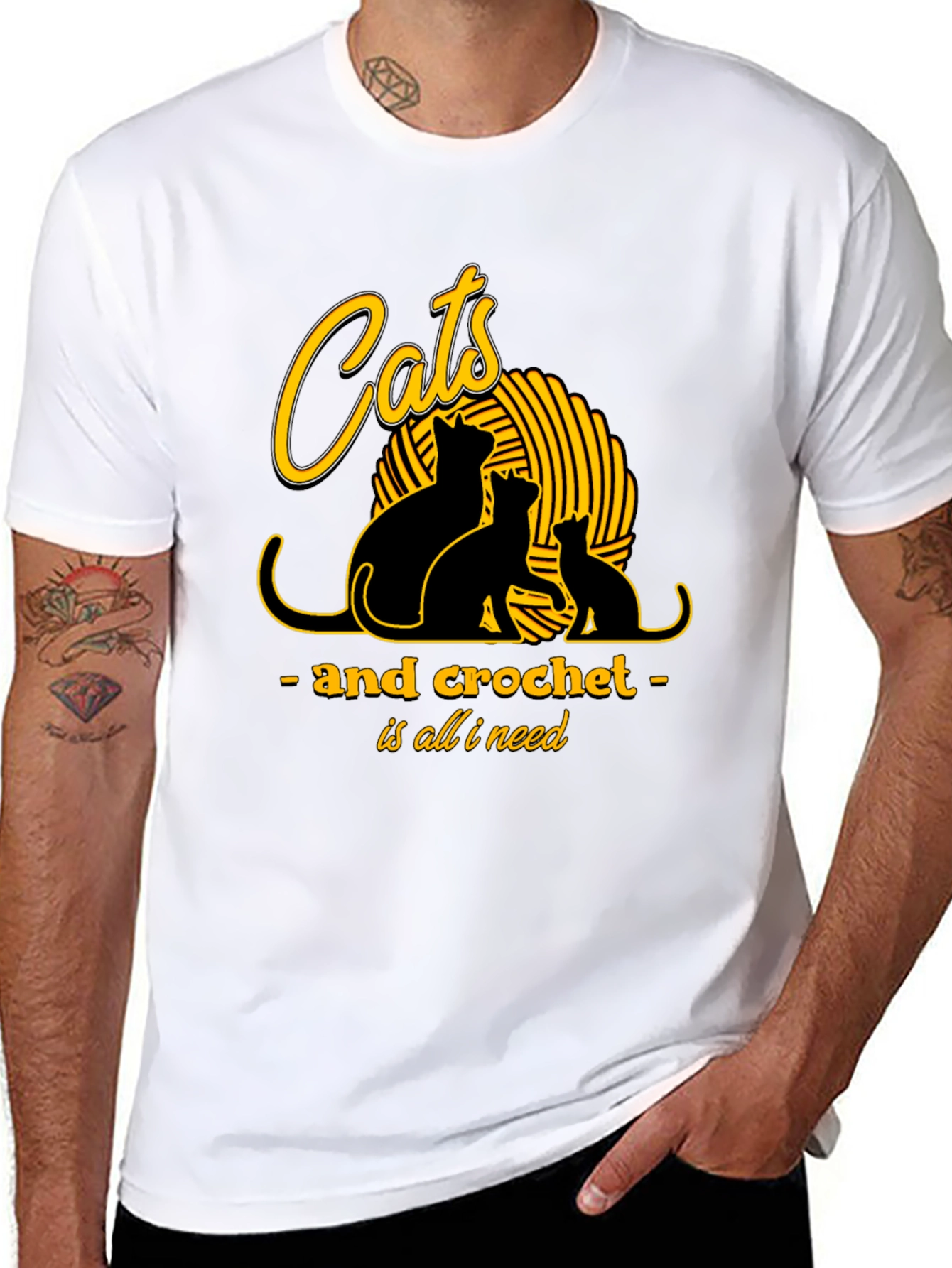 Cats and Crochet T-Shirt - Knit Lover Tee