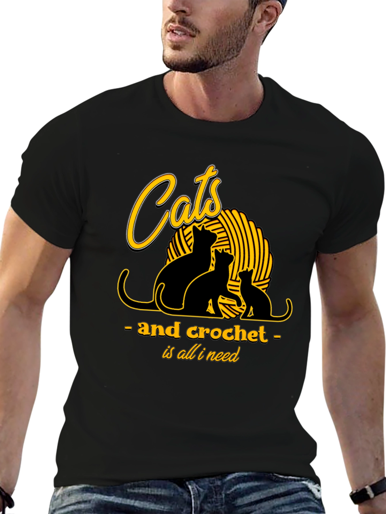 Cats and Crochet T-Shirt - Knit Lover Tee