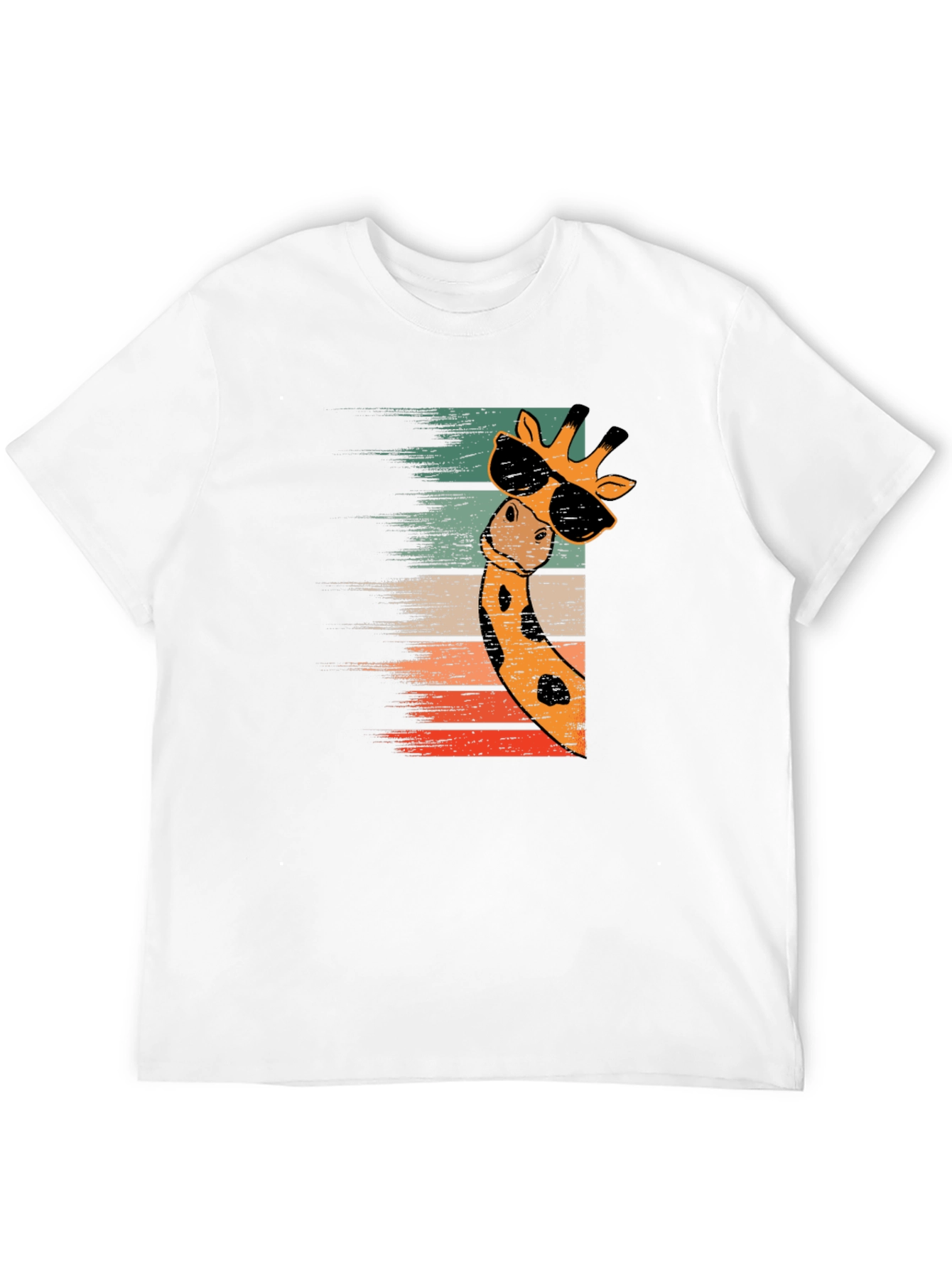 Cool Giraffe Retro Style T-Shirt