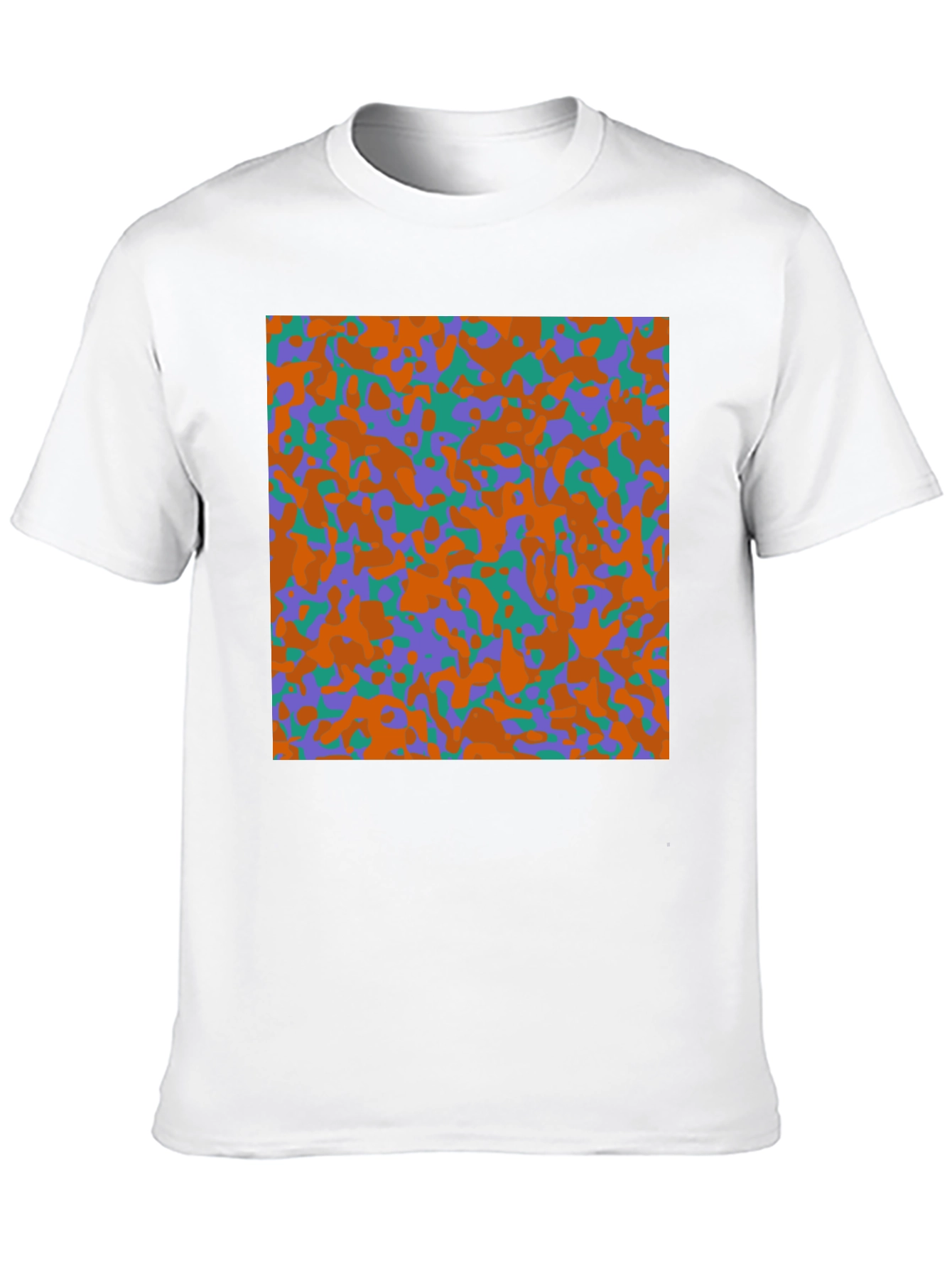 Camouflage Pattern Black T-Shirt