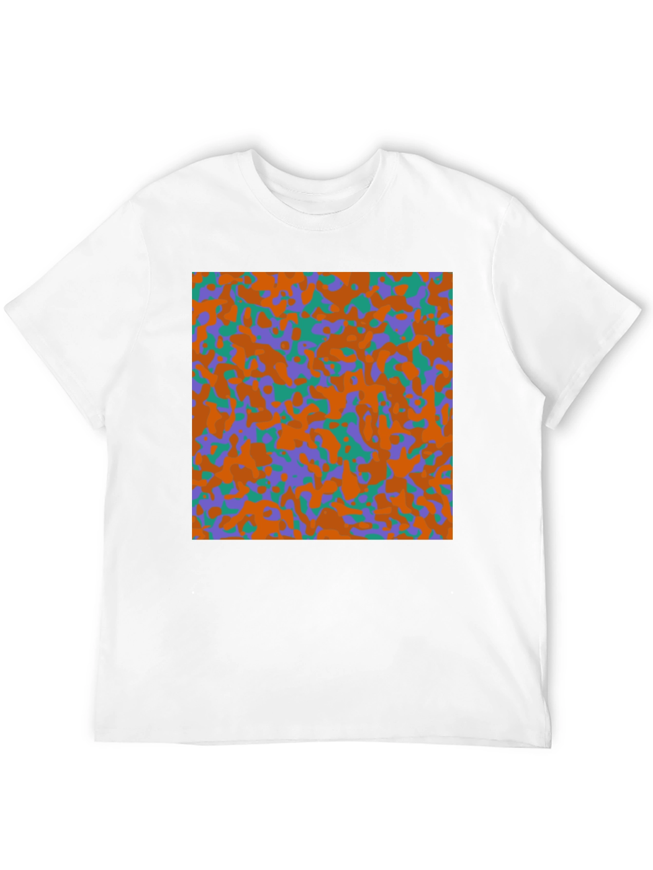 Camouflage Pattern Black T-Shirt