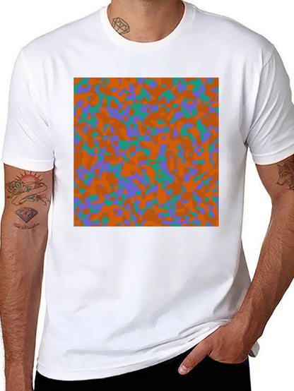 Camouflage Pattern Black T-Shirt