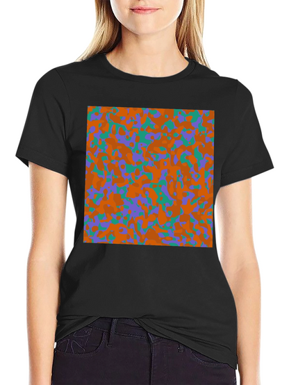 Camouflage Pattern Black T-Shirt