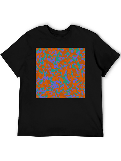 Camouflage Pattern Black T-Shirt