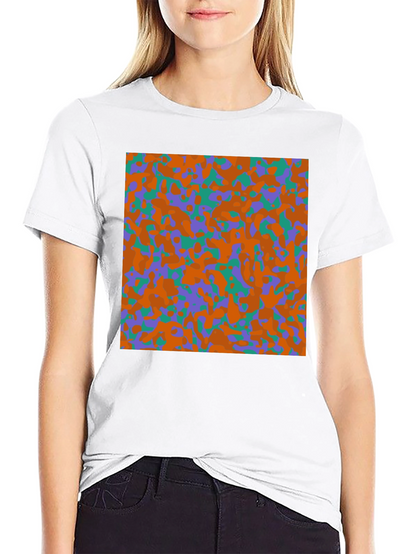 Camouflage Pattern Black T-Shirt