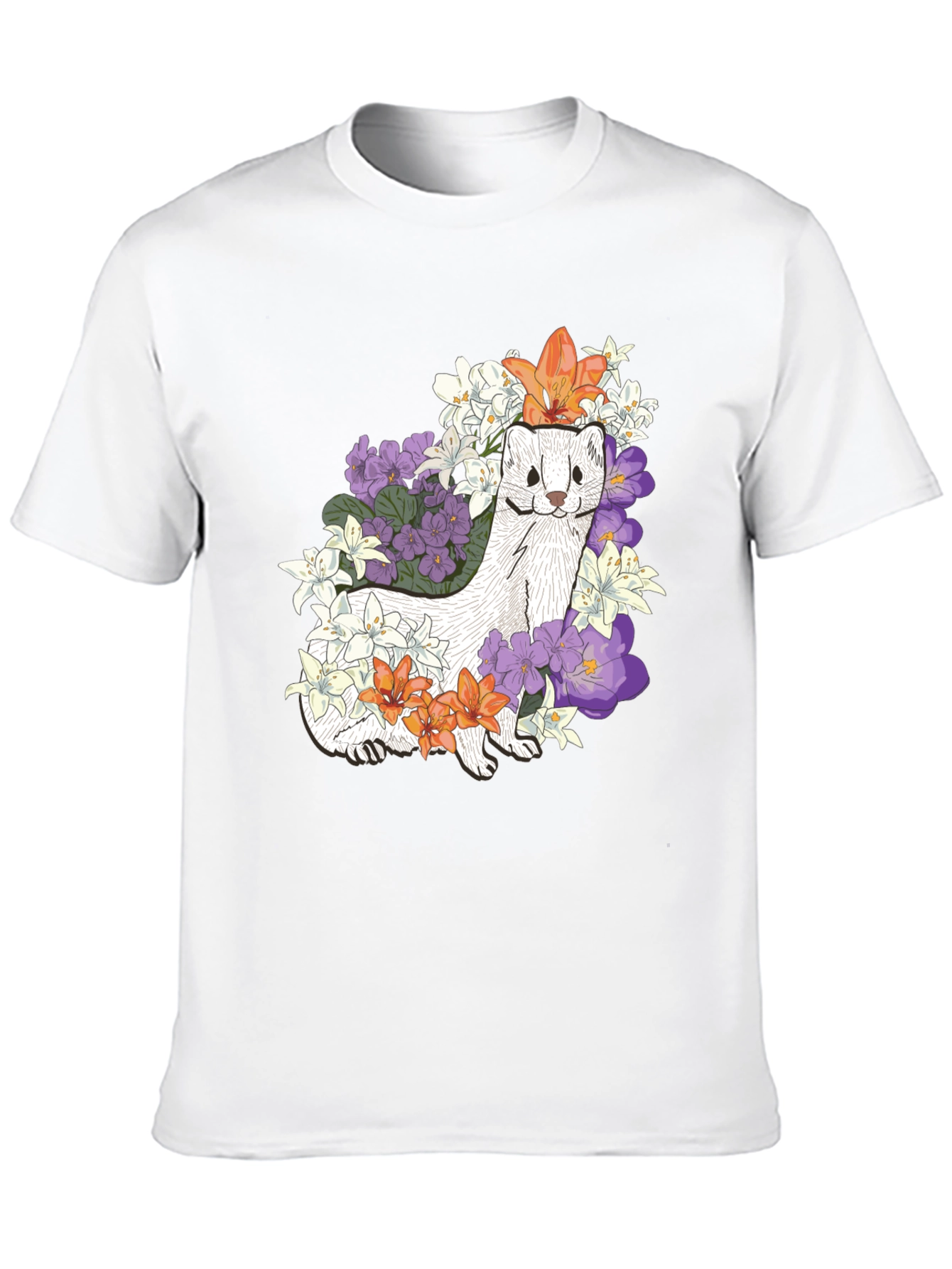 Floral Ferret Graphic Tee