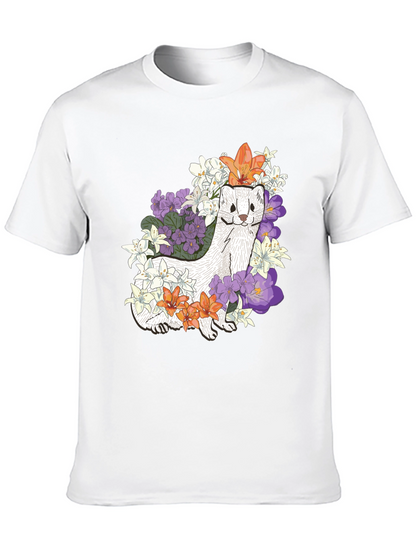 Floral Ferret Graphic Tee