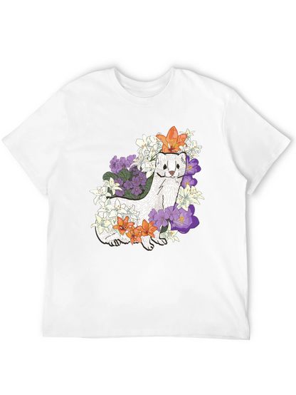 Floral Ferret Graphic Tee