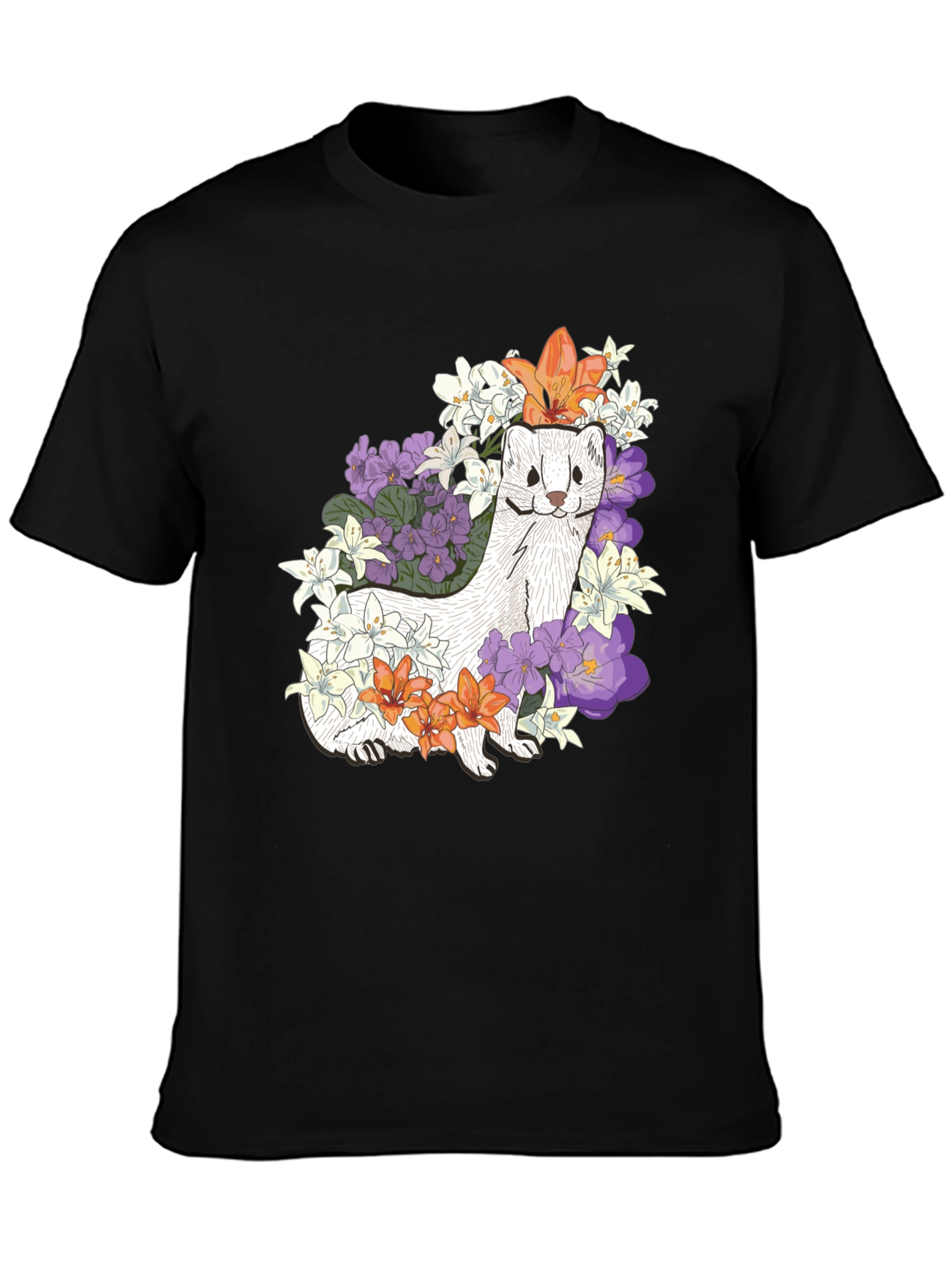 Floral Ferret Graphic Tee