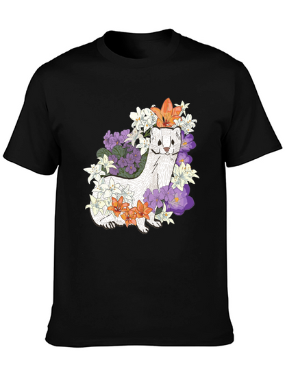 Floral Ferret Graphic Tee