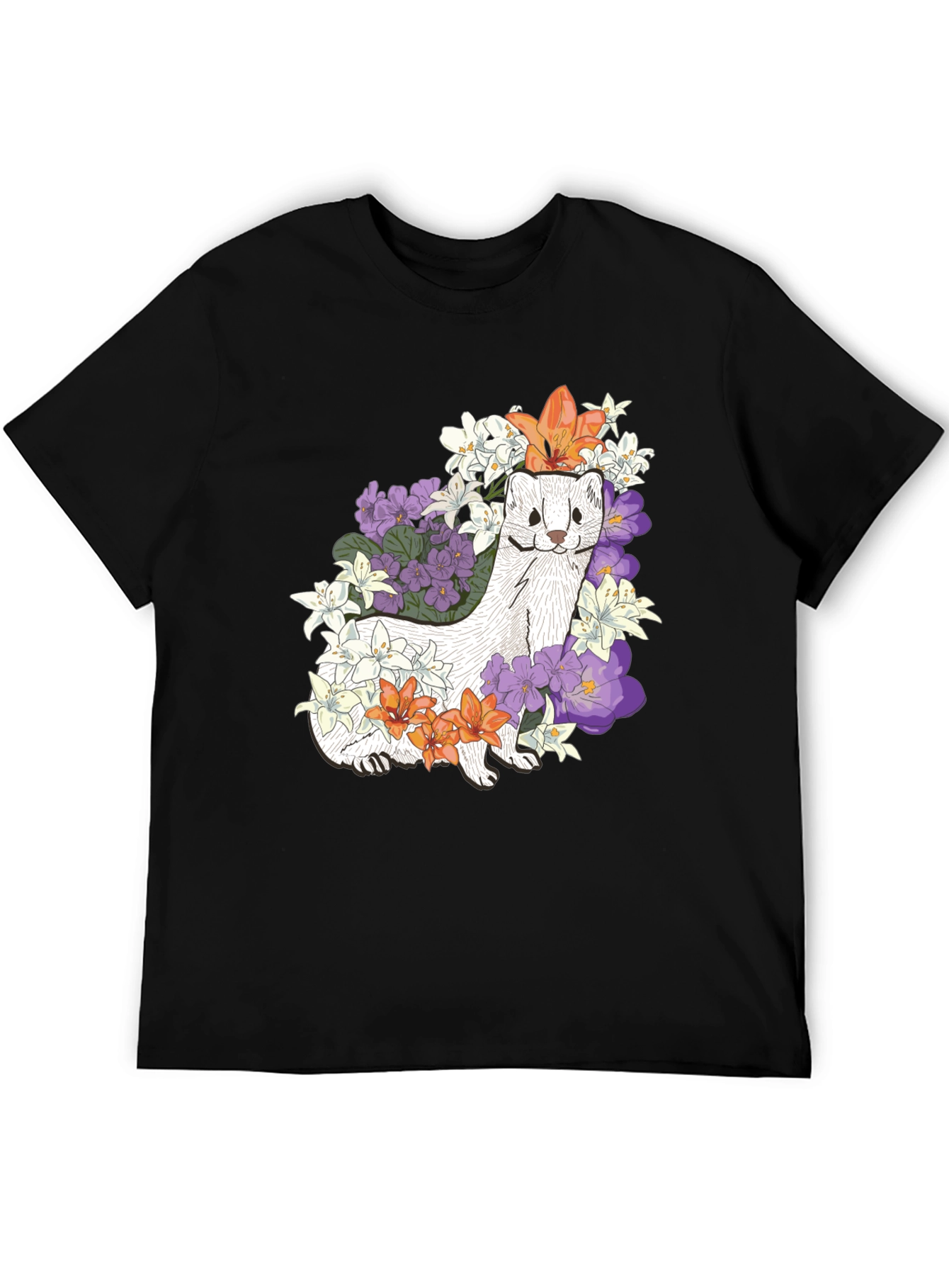 Floral Ferret Graphic Tee